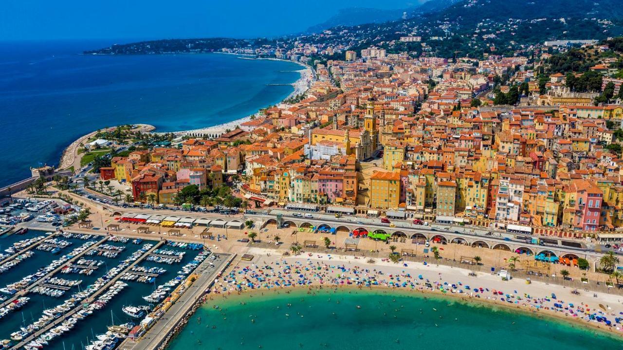 "Jardin Du Pian" Calme, Proche Gare, Mer Menton Ngoại thất bức ảnh